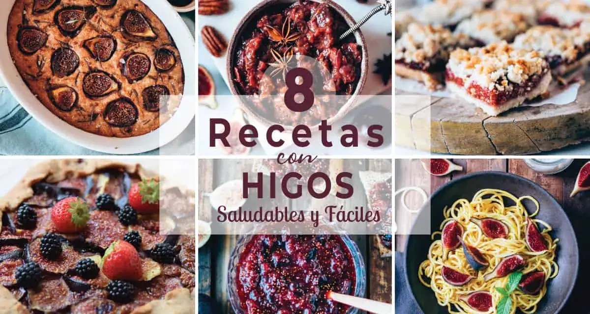 Descubre cómo se hacen los higos en 8 recetas saludables y fáciles: tarta, mermelada, pasta y más.