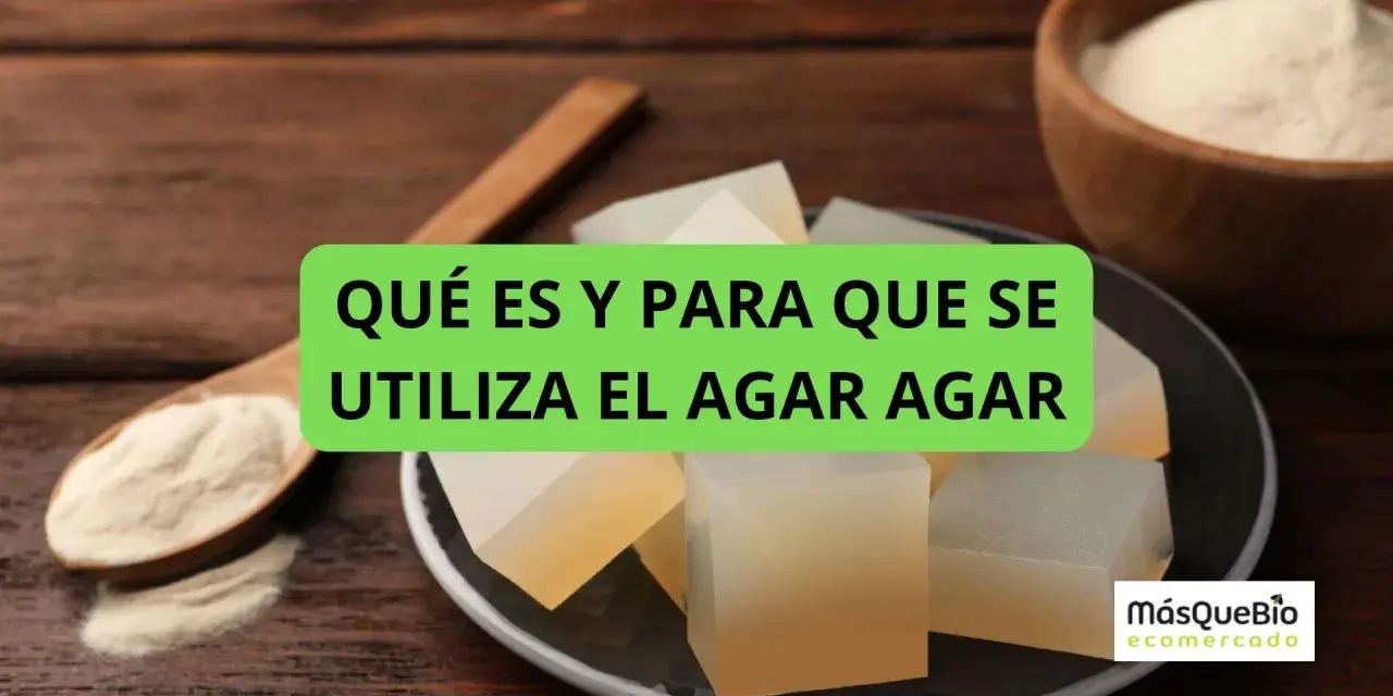 Cubos de gelatina y polvo de agar agar, ideal para tus recetas.