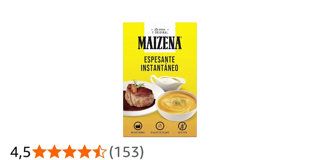 Caja de Maizena, espesante instantáneo, ideal para dar cuerpo a salsas y cremas. ¡Descubre qué es la maicena y sus usos!