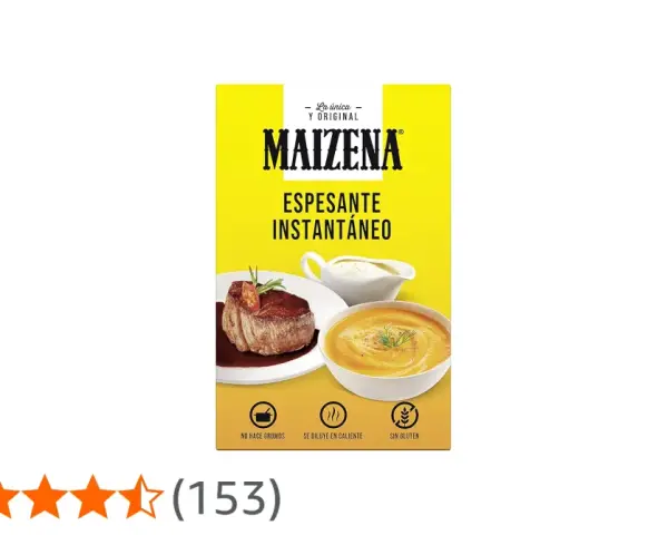Caja de Maizena, espesante instantáneo, ideal para dar cuerpo a salsas y cremas. ¡Descubre qué es la maicena y sus usos!