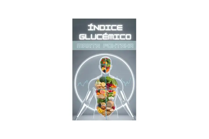 El índice glucémico explicado con una figura humana llena de frutas, verduras y granos.