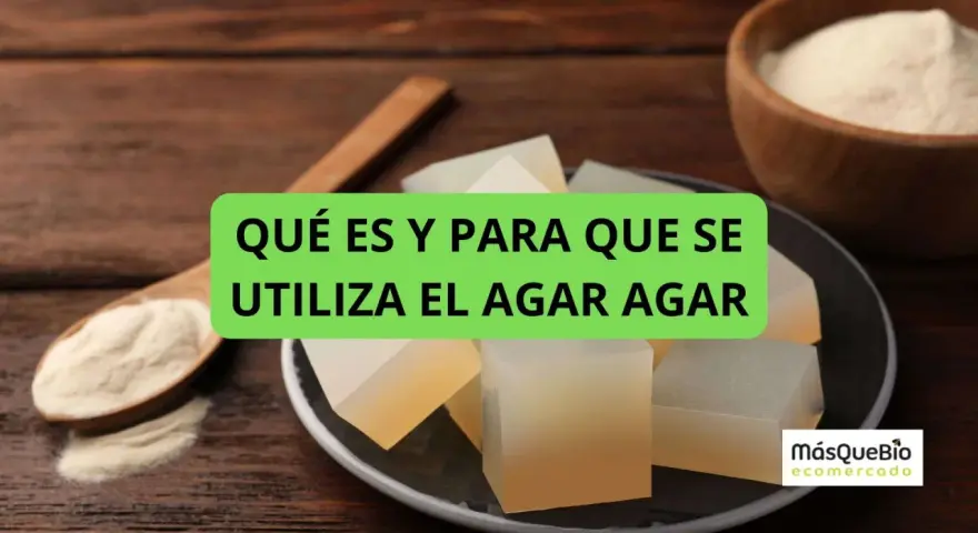 Cubos de gelatina y polvo de agar agar, ideal para tus recetas.