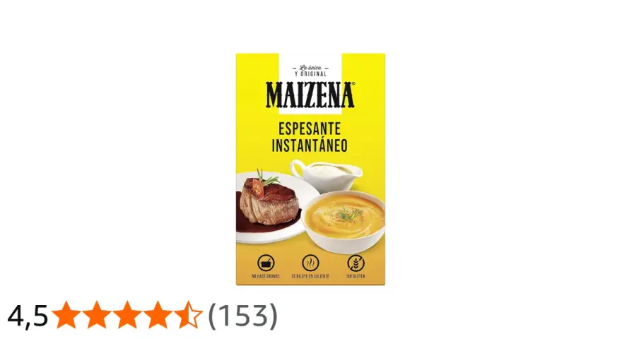 Caja de Maizena, espesante instantáneo, ideal para dar cuerpo a salsas y cremas. ¡Descubre qué es la maicena y sus usos!