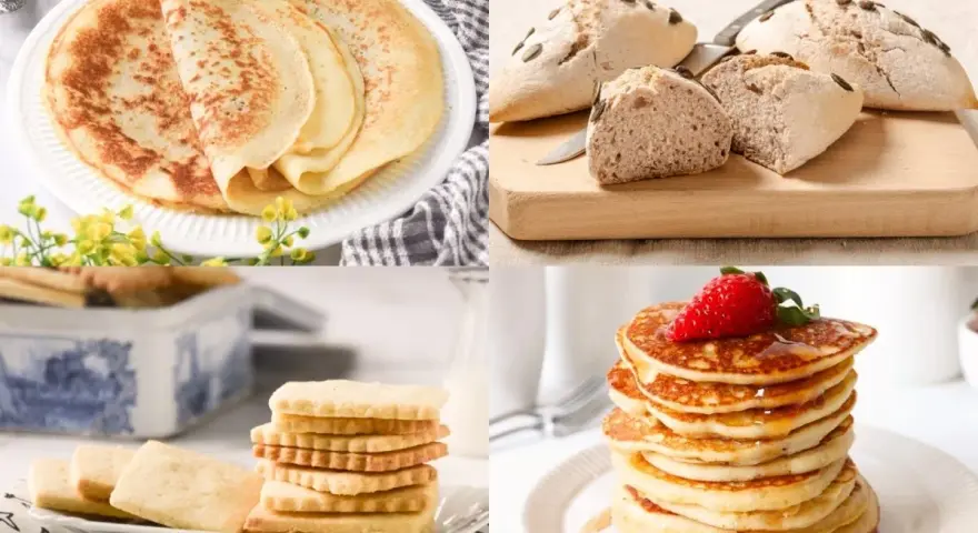 Crepas, pan, galletas y tortitas: deliciosos desayunos sin gluten para todos los gustos.