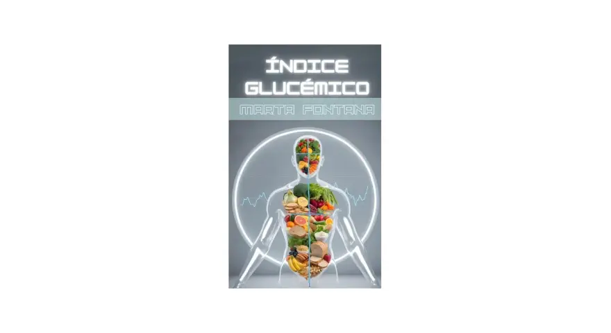 El índice glucémico explicado con una figura humana llena de frutas, verduras y granos.